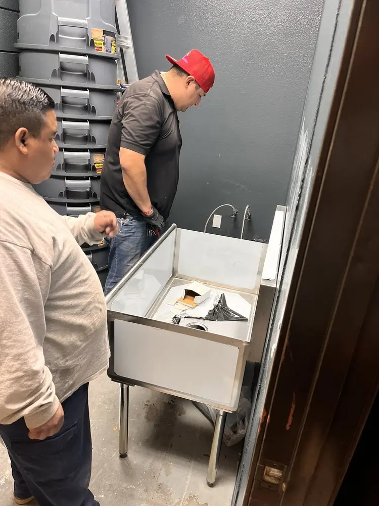 Commercial plumbing and sink installation in Terre Haute